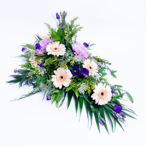Båredekoration - Blå lilla og violette farver