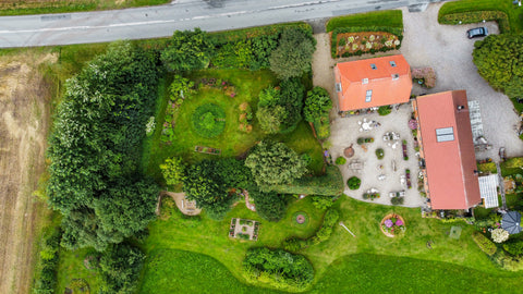 Dronebilleder af vores have
