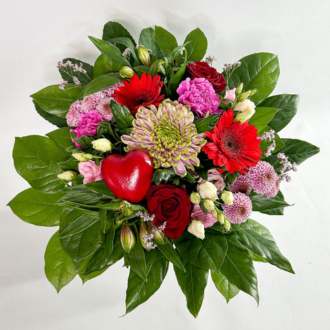 Klassisk Mors Dag buket med hjerte