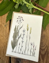 Kort med blomstermotiv
